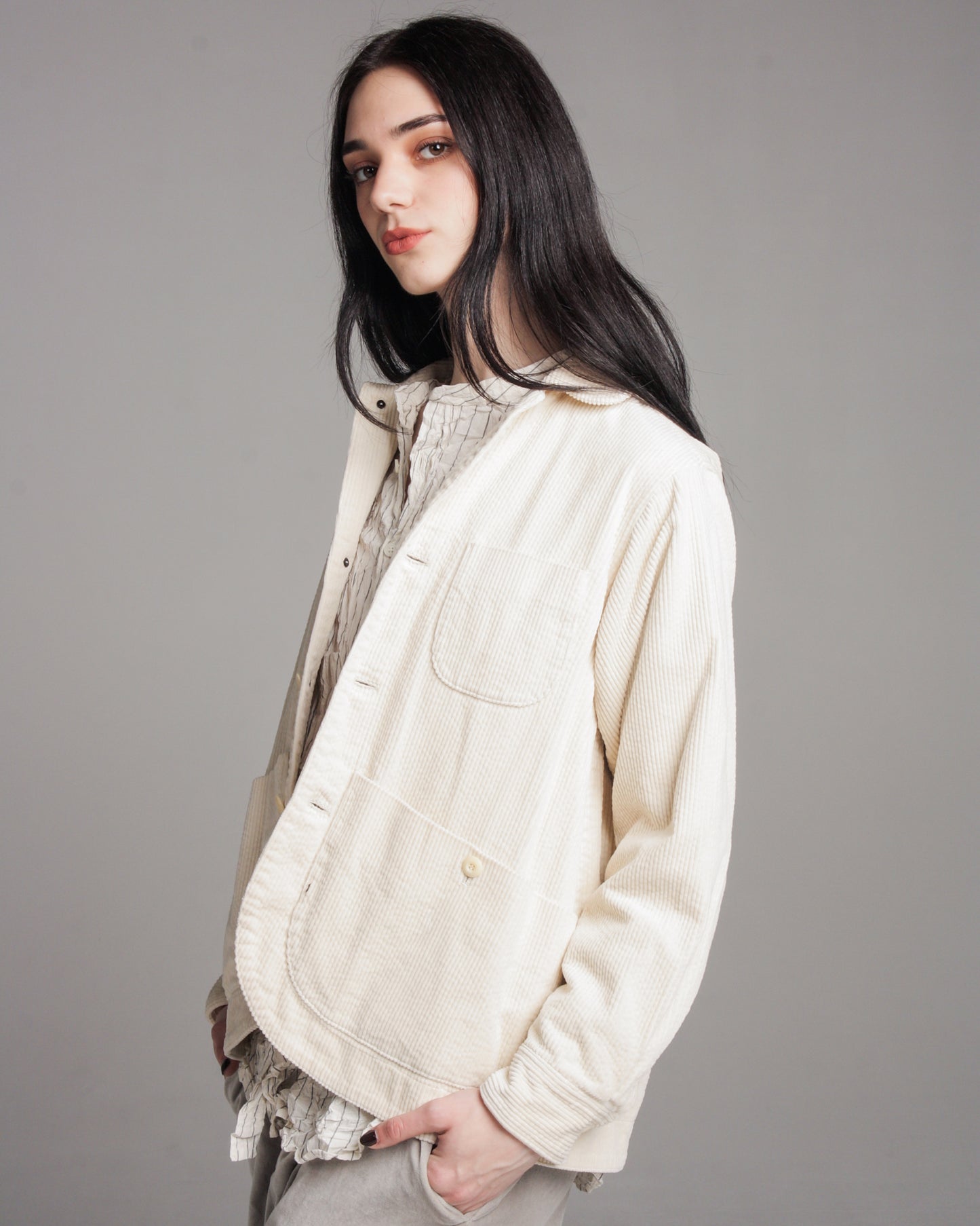 Ivory Corduroy Shirt