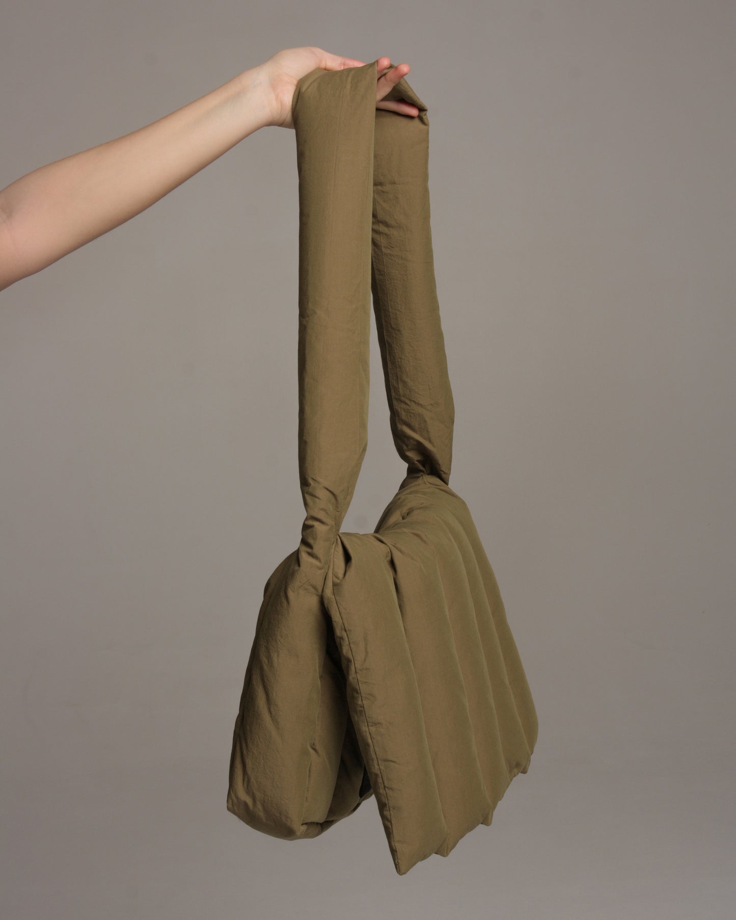 Arya Khaki Cotton Down Bag