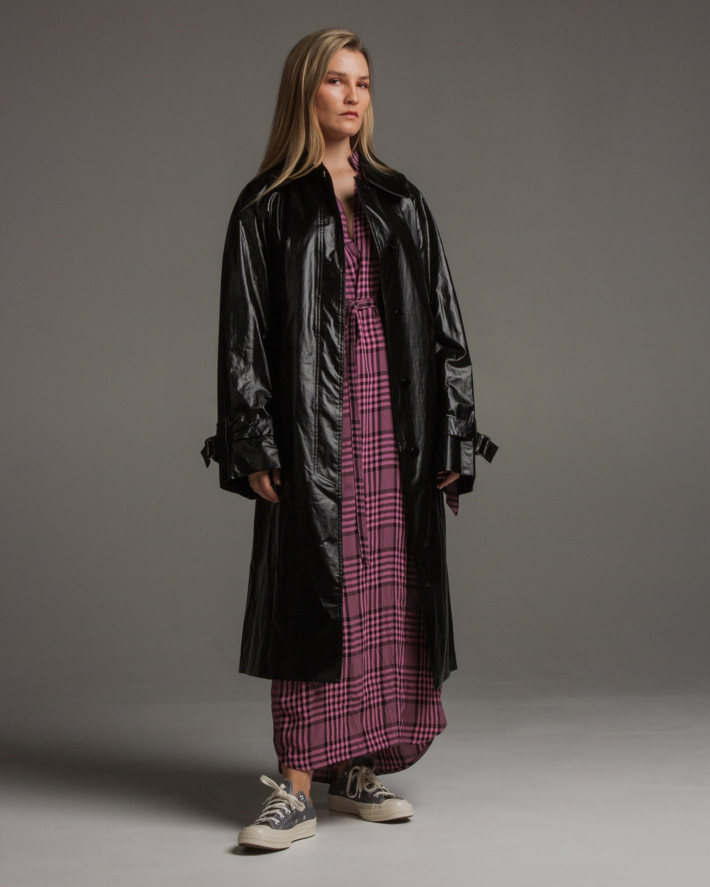 Coby Black Trench Coat