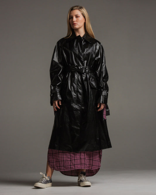 Coby Black Trench Coat