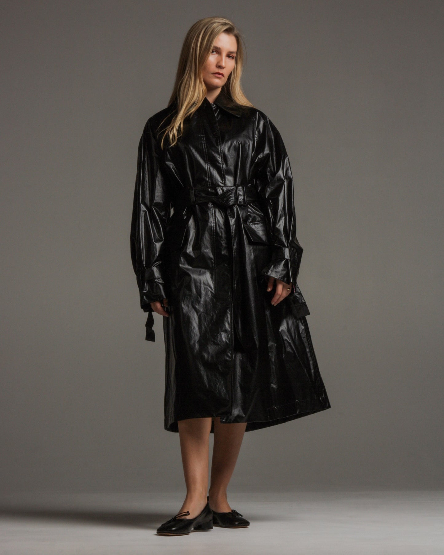 Coby Black Trench Coat