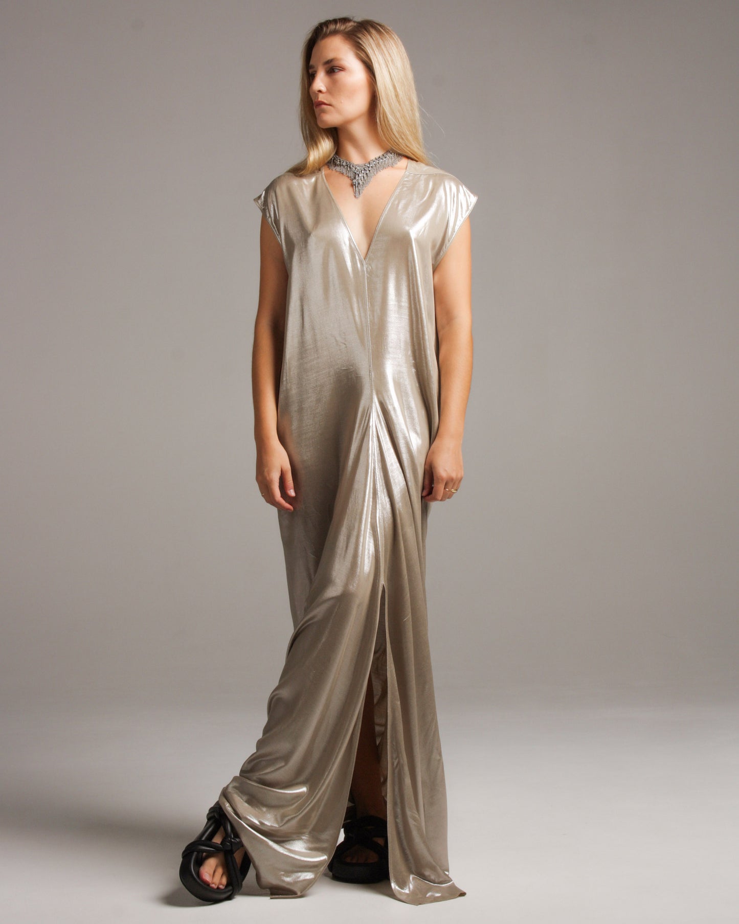 Warm Silver Lobster Gown