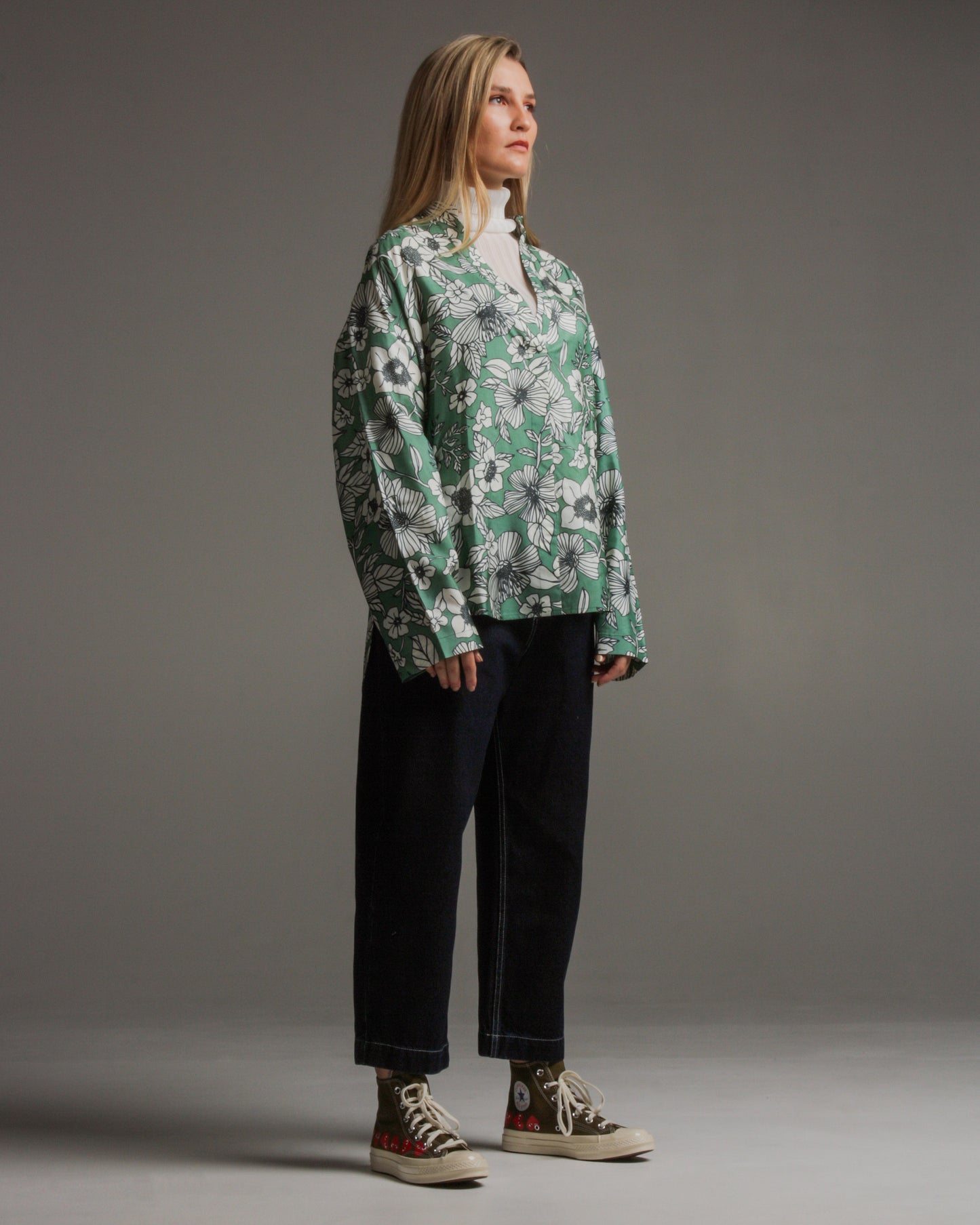 Tumas Bouquet Silk Shirt