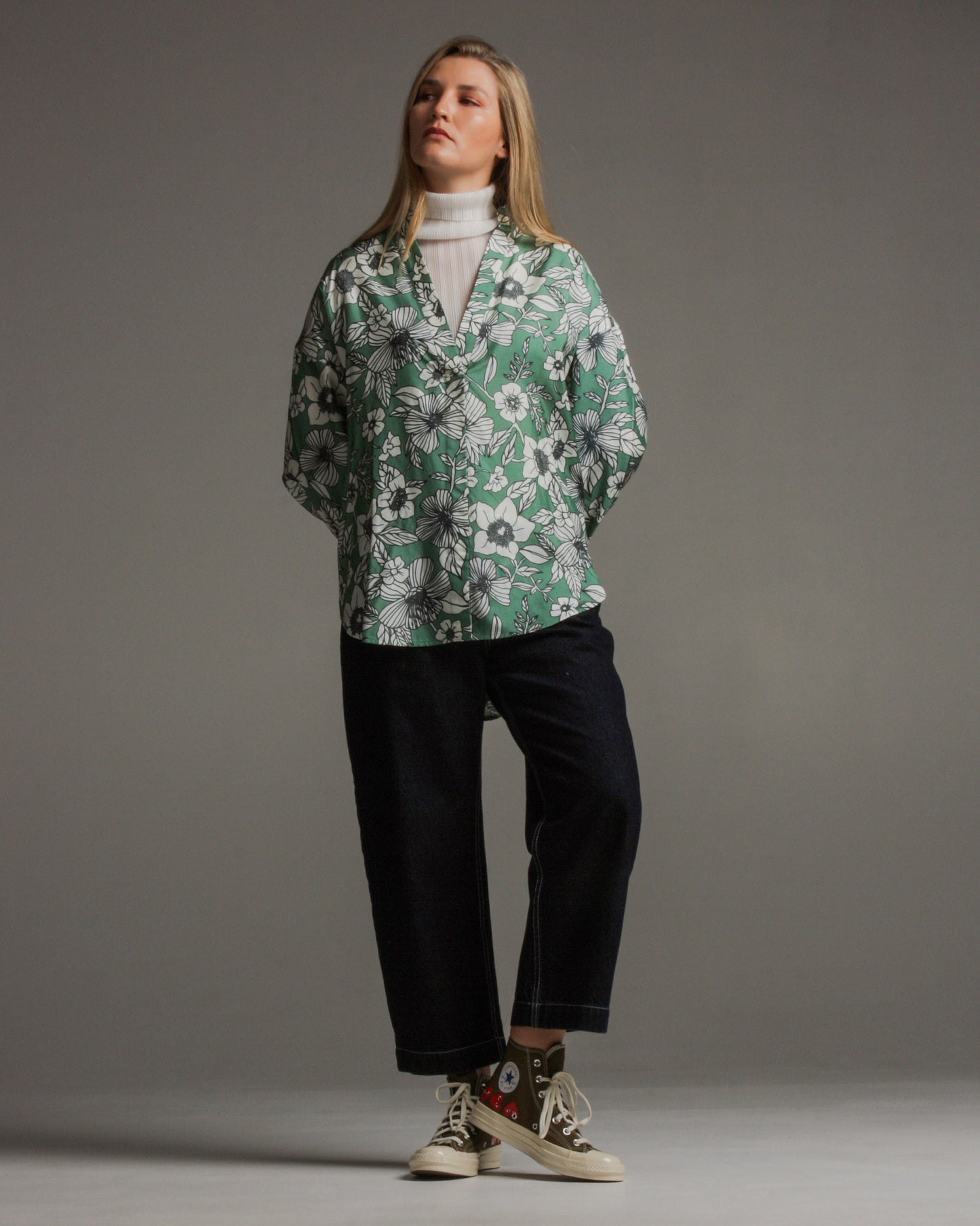 Tumas Bouquet Silk Shirt