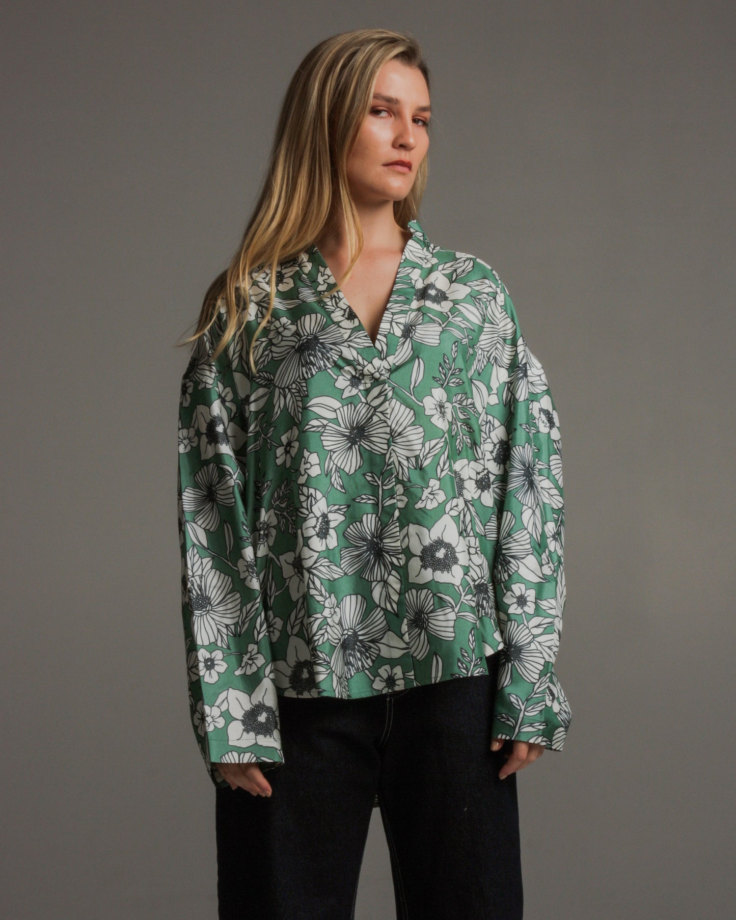 Tumas Bouquet Silk Shirt