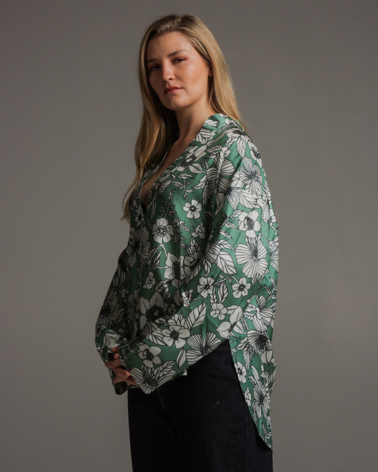 Tumas Bouquet Silk Shirt