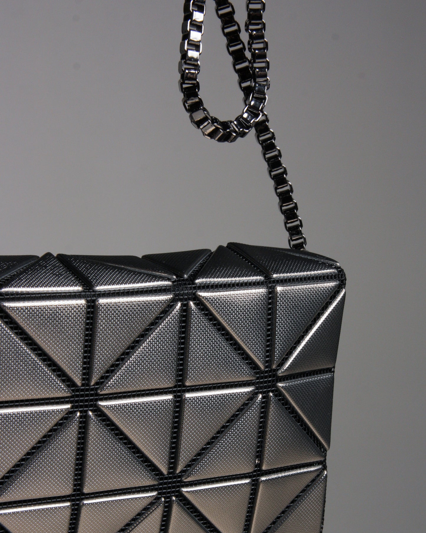 Gun Metal Coffret Chain Bag