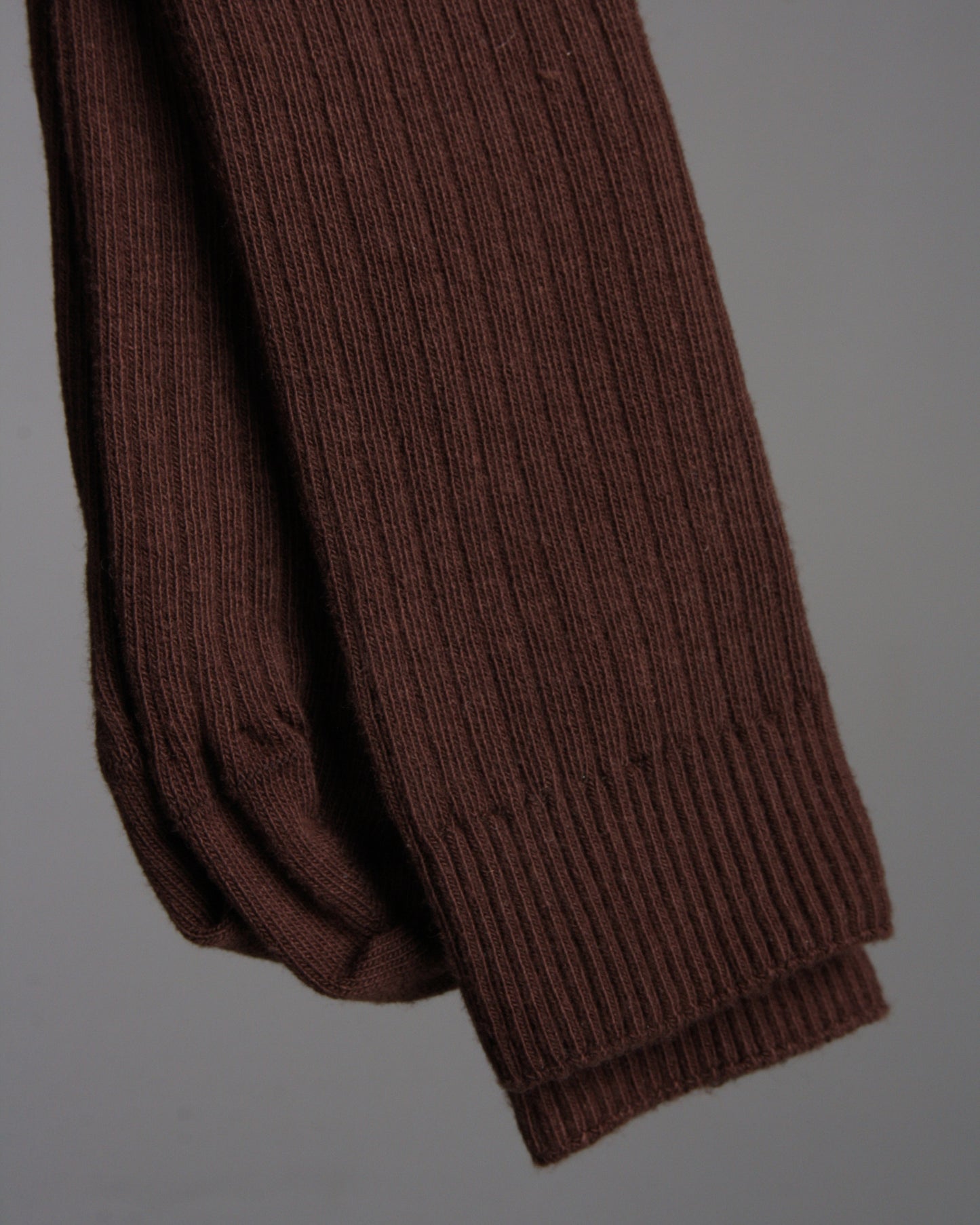 Chess Brown Rib Ankle Socks