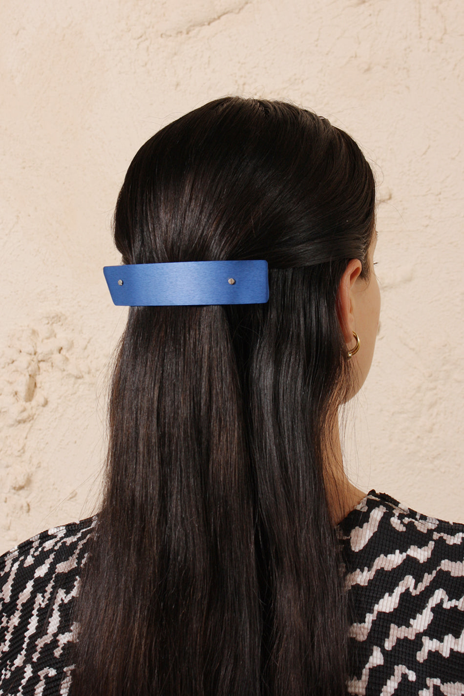 Aluminium Blue Barrette