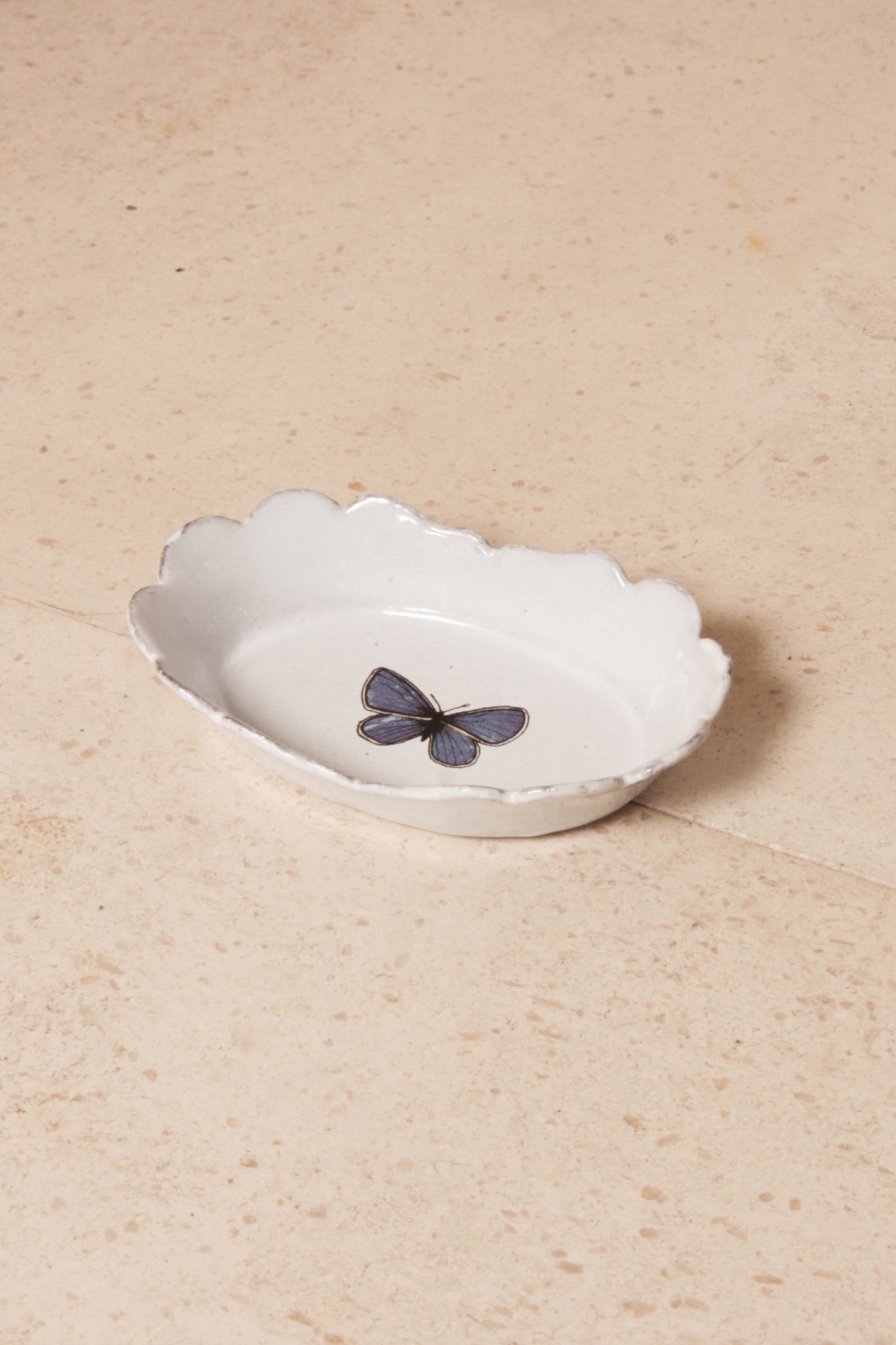 Dark Blue Butterfly Dish