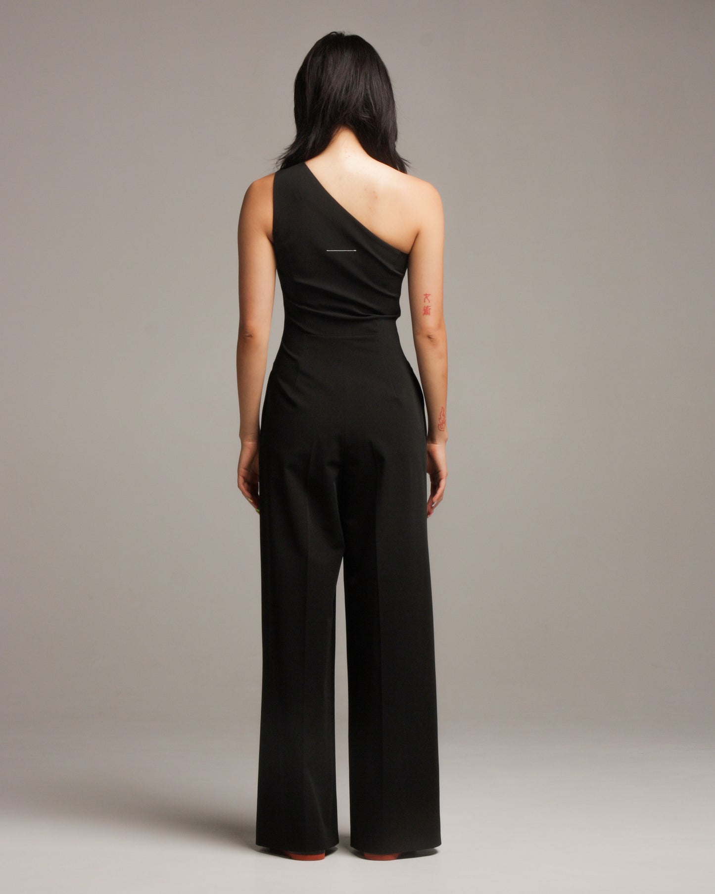 One-Shoulder Structured Jumpsuit