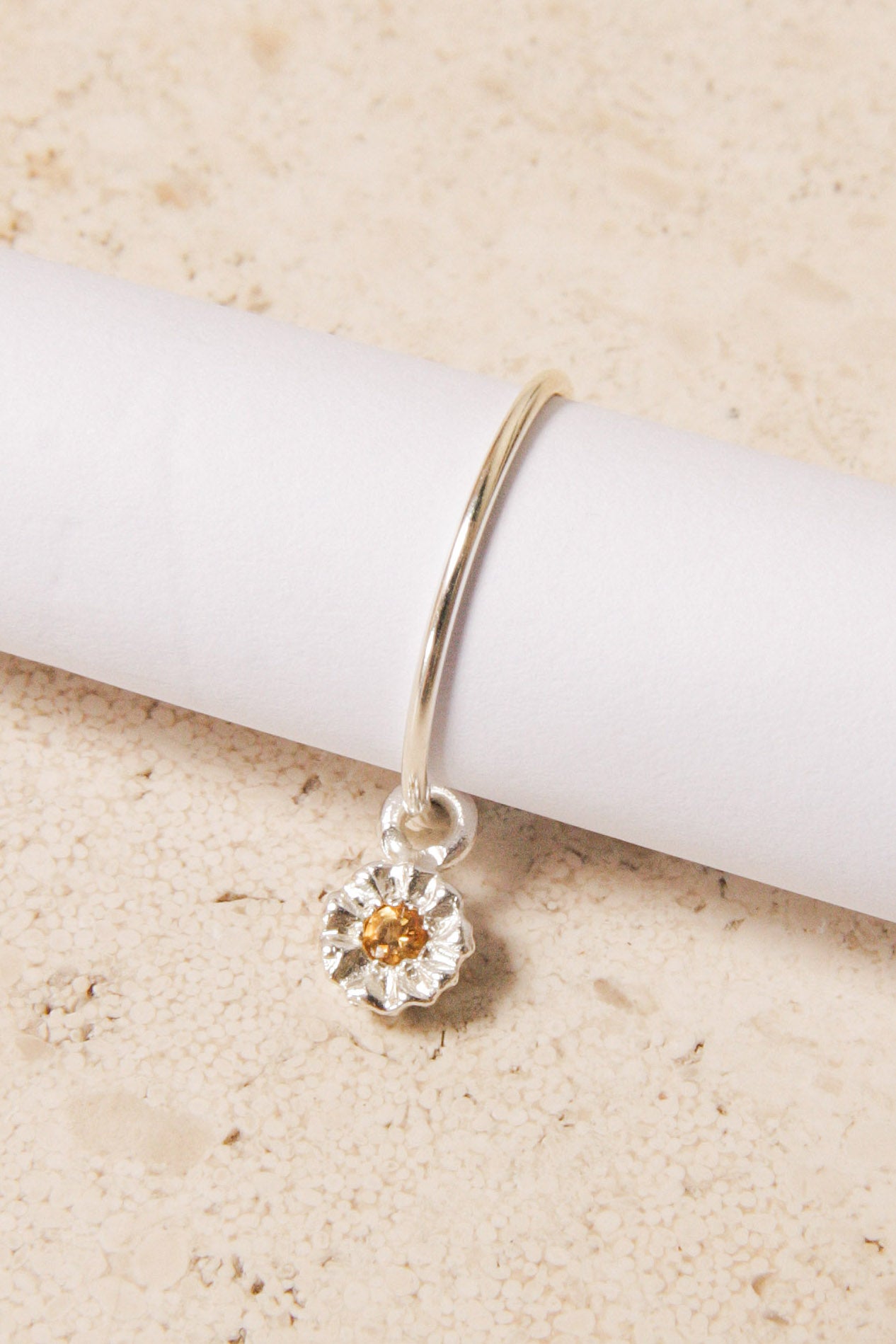 Silver Mini Dita Sleeper with Citrine