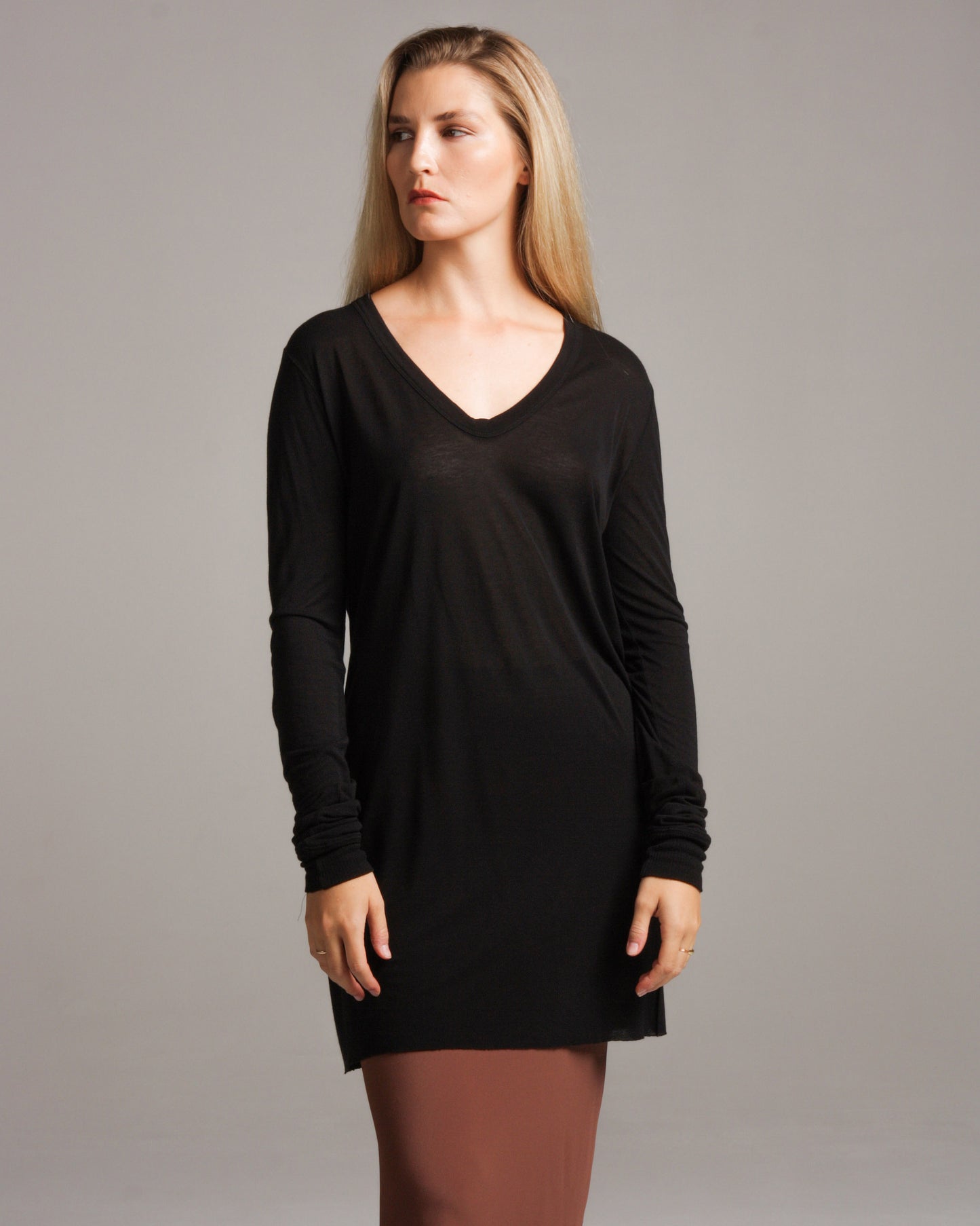 V Neck Long Sleeve Tee