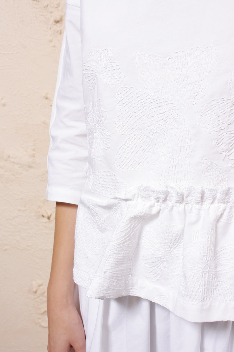 White Embroidered Blouse