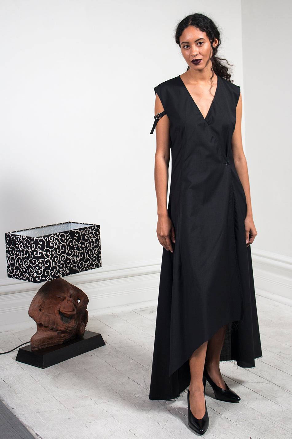 Asym Wrap Dress