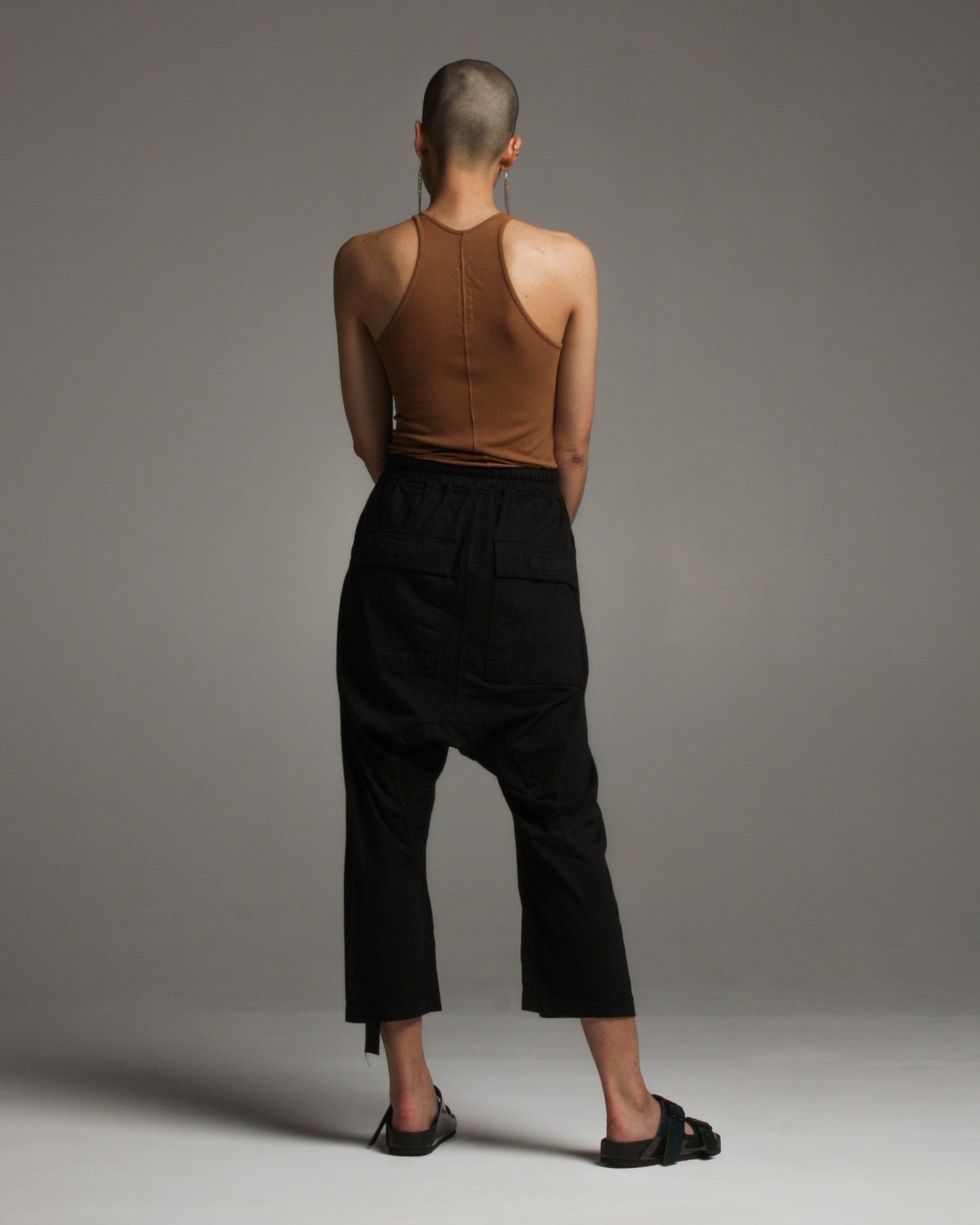 Drawstring Cropped Cargo Pant