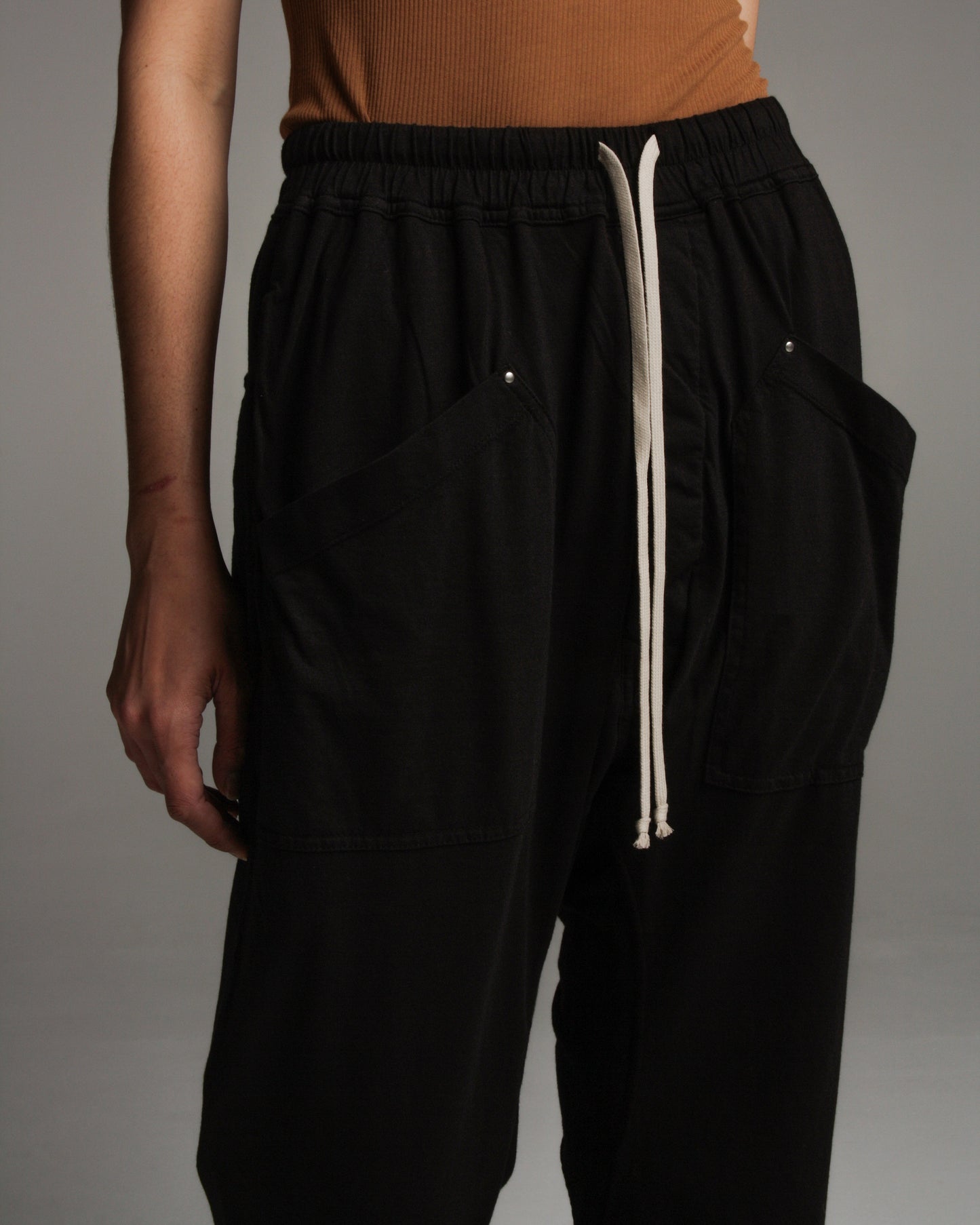 Drawstring Cropped Cargo Pant