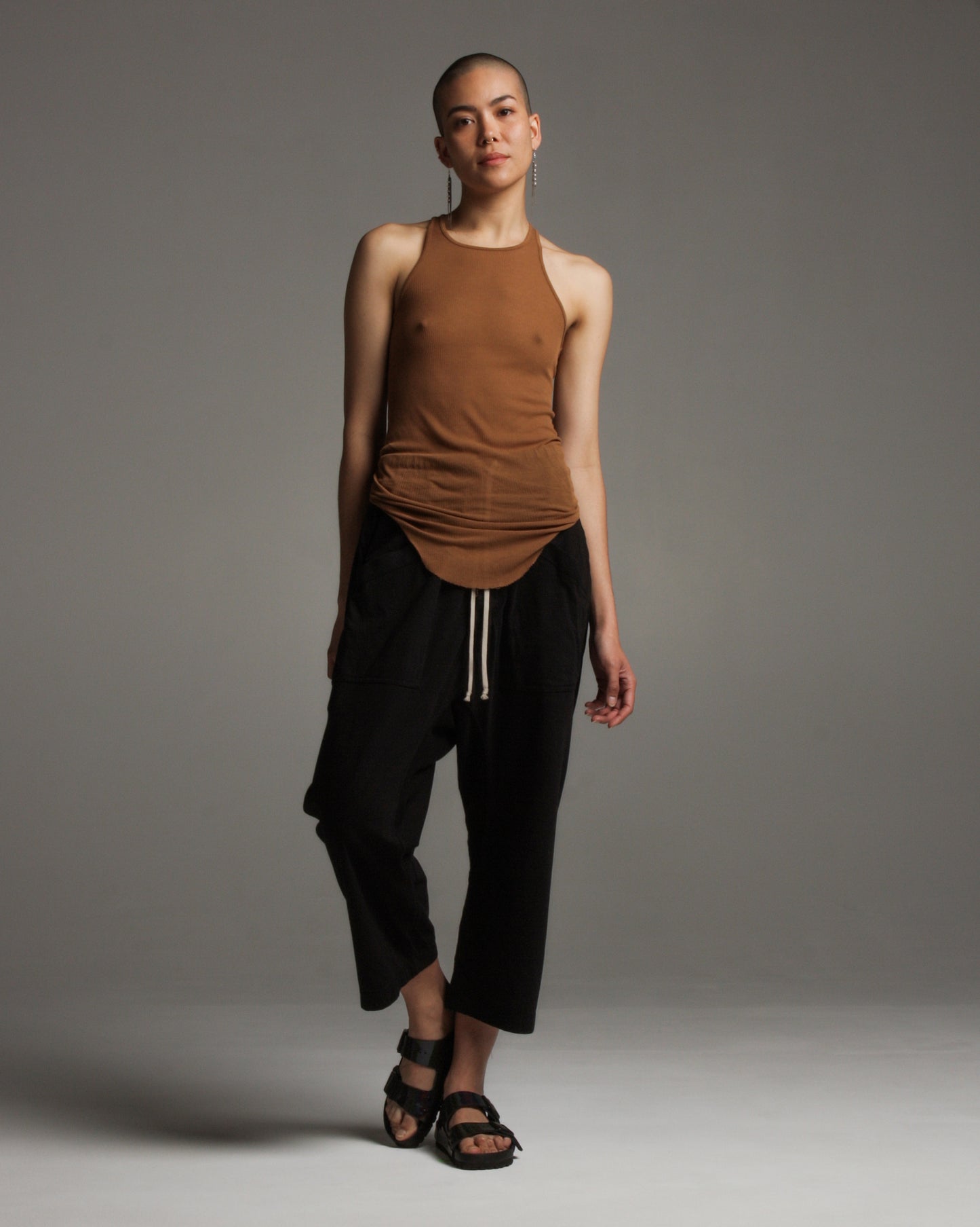 Drawstring Cropped Cargo Pant