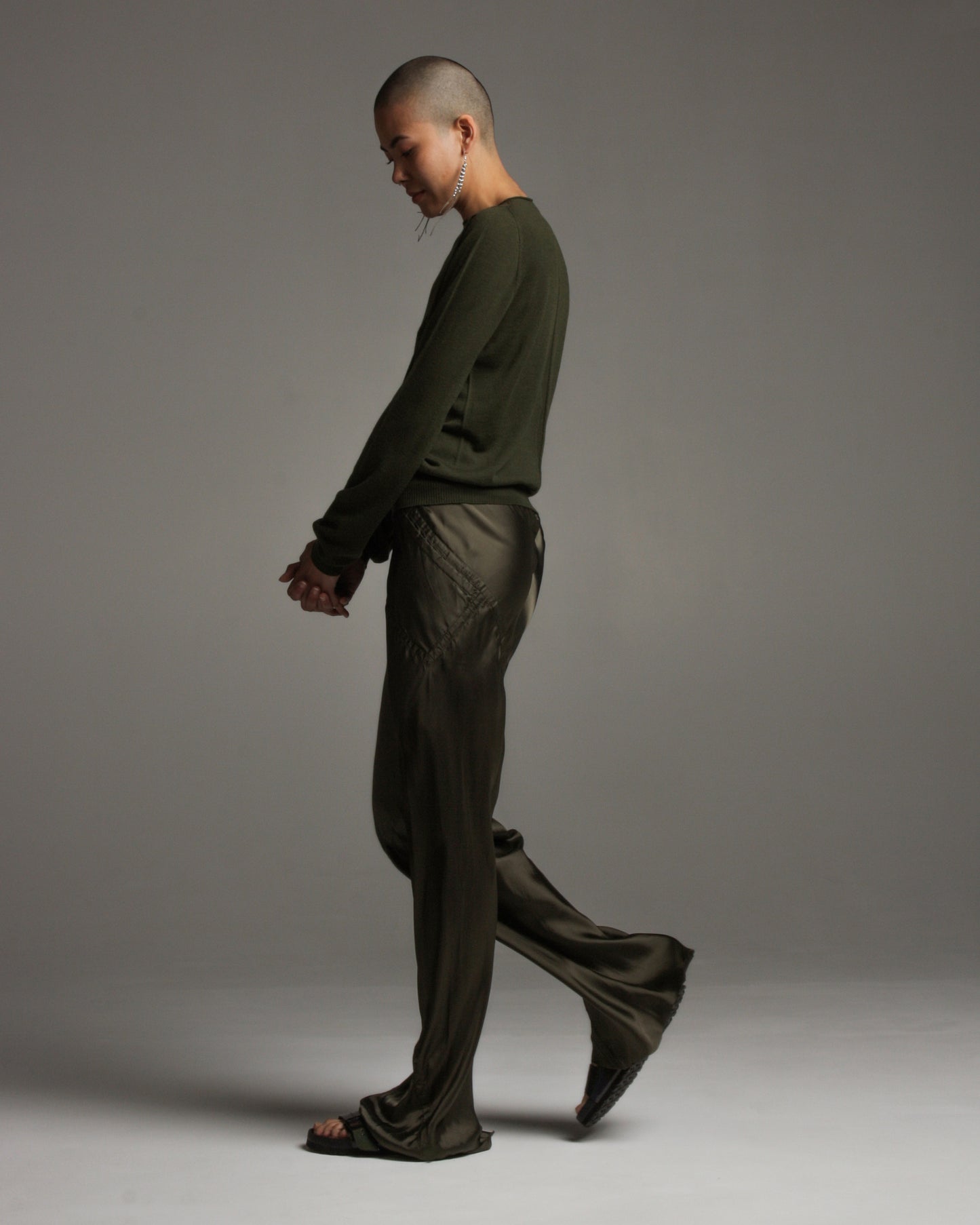 Green Bias Trouser