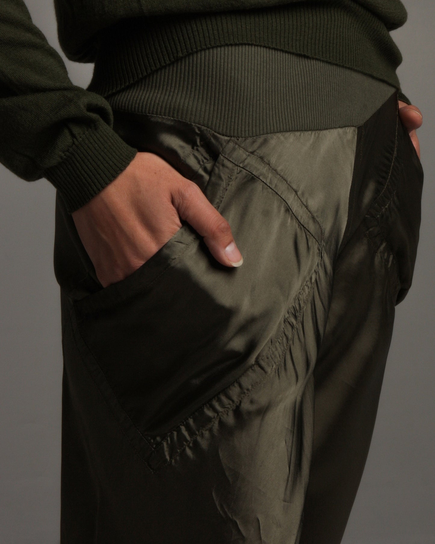 Green Bias Trouser