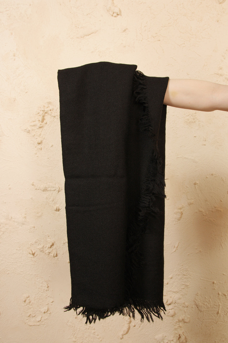 Anona Black Alpaca Scarf